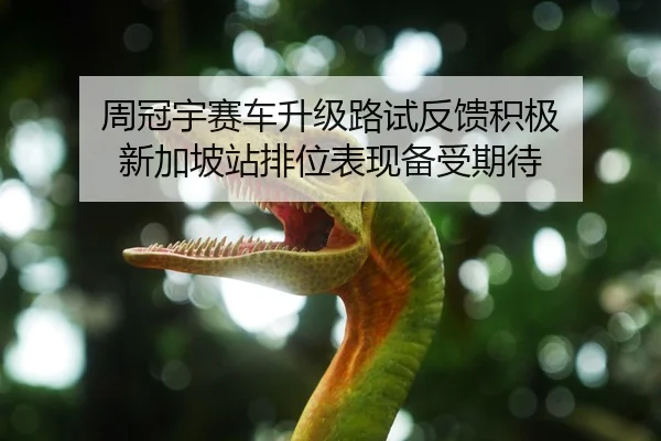 周冠宇赛车升级路试反馈积极 新加坡站排位表现备受期待